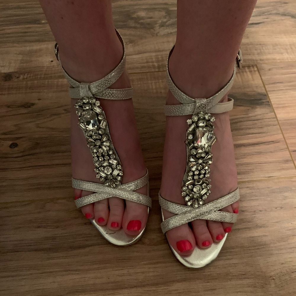 Antonio Melani Tasha 041 Silver High Heels